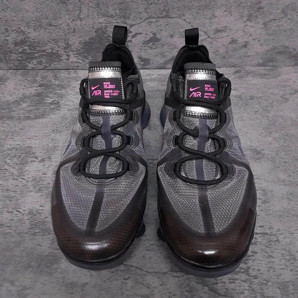 NIKE Air Vapormax 2019 Throwback Future Shoes GS Kids 7Y Womens‎ 8.5 Grey Blue